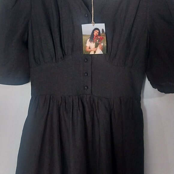 Diane dress puff sleeve - Picture 2 of 4